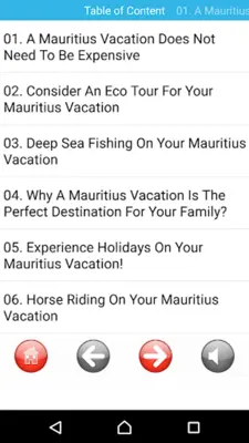 Audiobook Mauritius Vacation android App screenshot 1